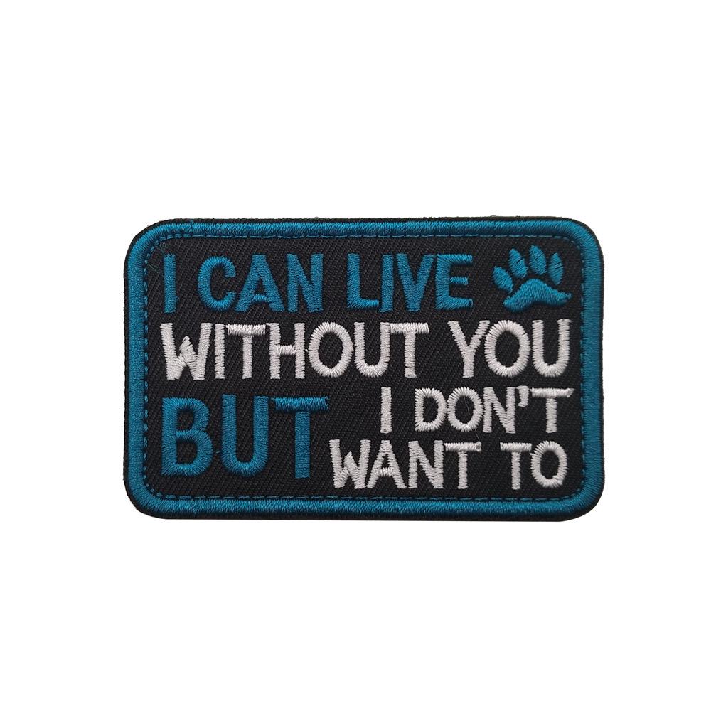 Haike Fun English Embroidered Magic Patches for Outdoor Bags