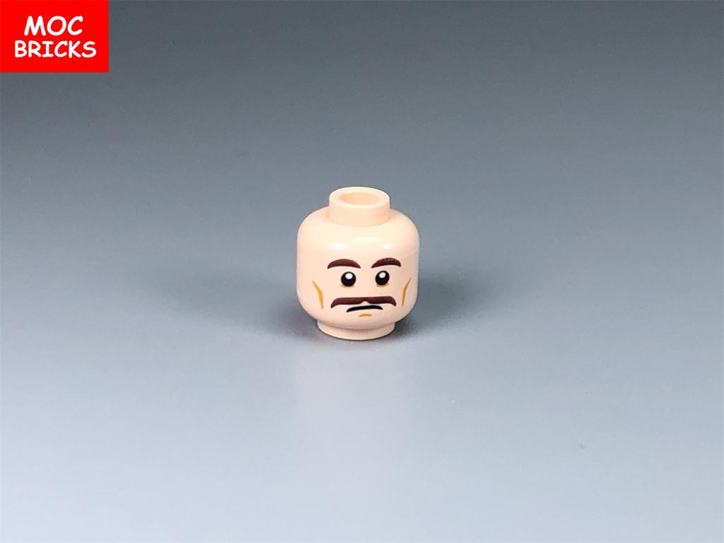 10pcs MOC Bricks Male and Female Figure Head Face Expression DIY Mini Dolls Model Building Blocks Educational Toys