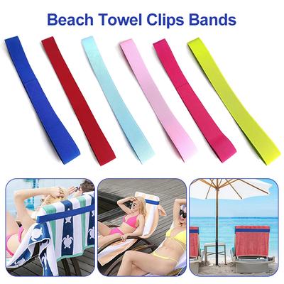 Elastic Towel Bands Strap Portable Pool Seaside Towels Fixator Lightweight Sun Resistant Stretchable for Pool Party Camping