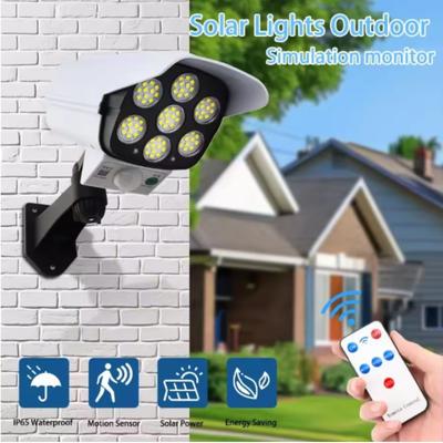 77LED Solar Light Simulation Security Dummy Camera Motion Sensor Outdoor Night Light IP65 Waterproof Lamp 3 Mode For Home Garden
