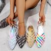 Summer New Mesh Flat Heel Hollow Large Versatile Women's Sandals Fashion Beach Vacation Women's Shoes