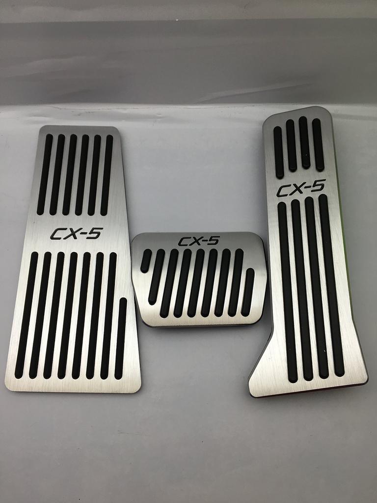 Mazda Aluminum Pedal Foot for and Atenza (Silver) CX-3, CX-5, Demio, Axela, CX-8,
