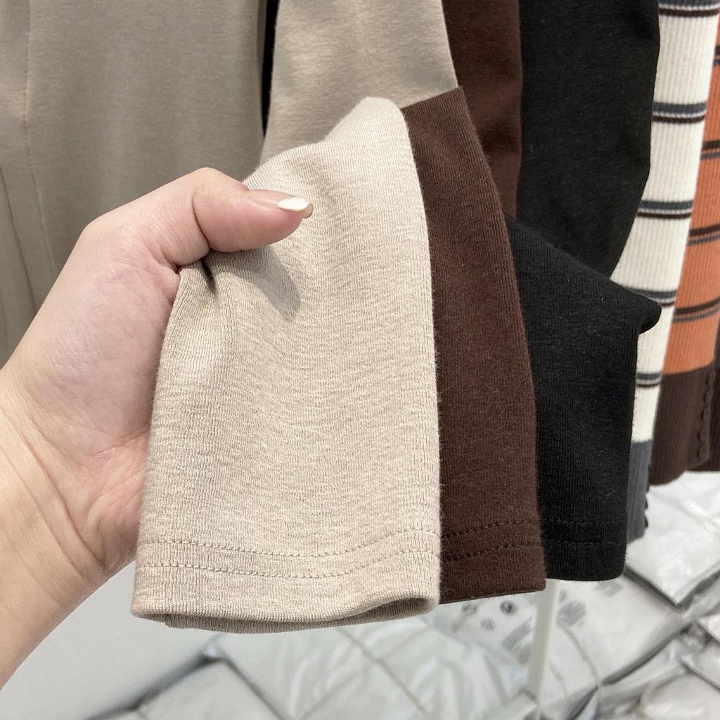 Women's Slim-Fit Yoga Sport Base Layer T-shirt with Half-Zip Collar for Autumn/Winter - Plush, Brushed Long-Sleeve Inner Top