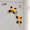 Tier-Kühlschrankdekoration Plüsch-Magnet-Dekoration, Stoff-Panda Magnet-Ornament, Waschbär-Form Kühlschrank für Zuhause Küche