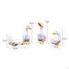 4 Pieces Garden Statues Duck Ornament Gifts Spring Art Animal Figurine Sculpture for Indoor Living