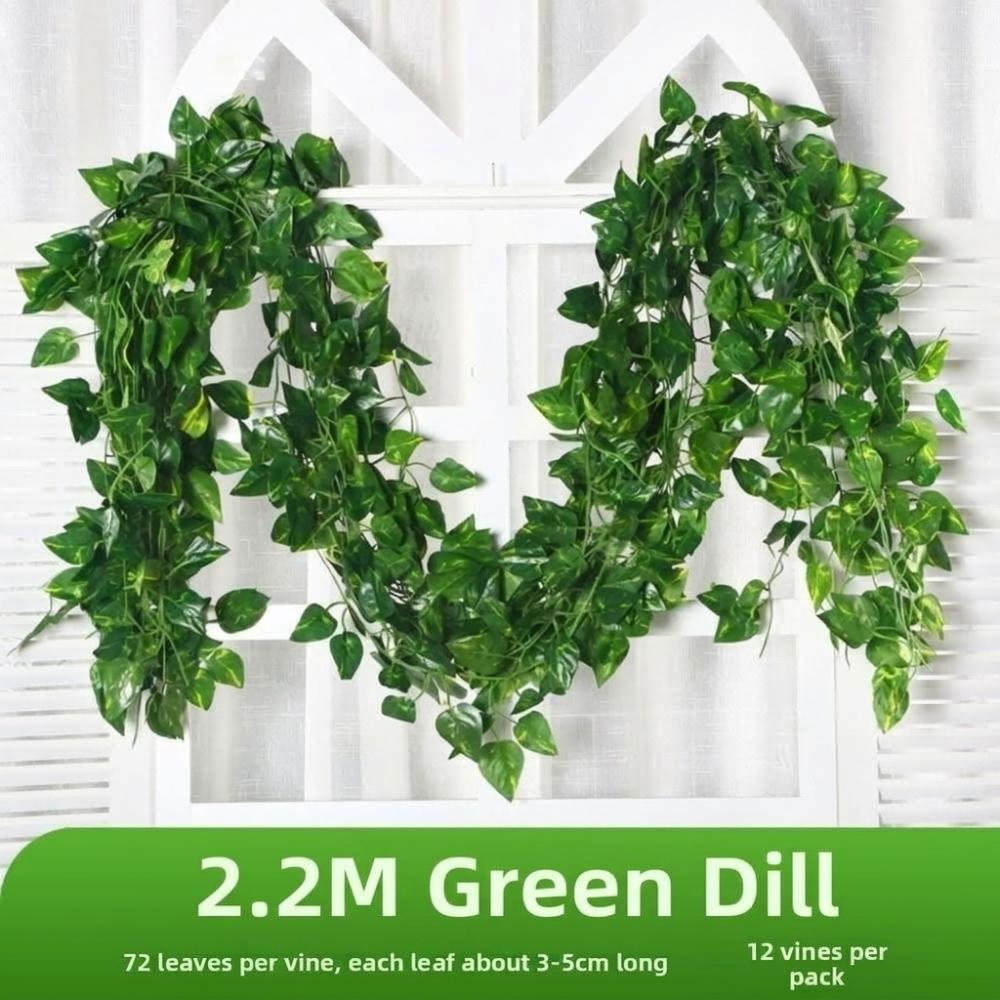 Lifelike Appearance Faux Hanging Plants Plastic Artificial Ivy Garlan Home Wall Decor
