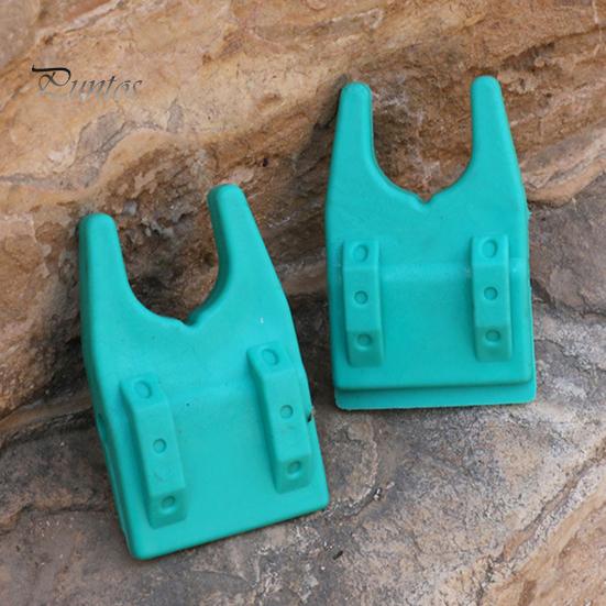 1 Pair Silicone Bucket Fishing Rod Holder Portable Lightweight Non-slip U-shaped Clamp-on Lure Container Bucket Fishing Pole Rest Rack Raft Fishing