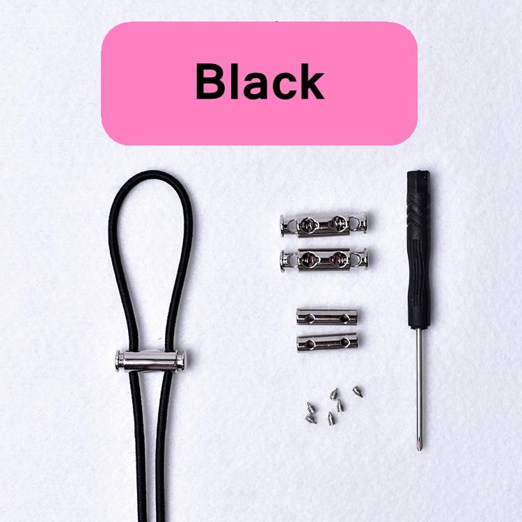NEW Elastic buckle Shoe laces Metal Lock Button Shoelace No Tie ShoeLaces Kids Adult Quick Lazy Sneakers Boots Laces Shoestrings