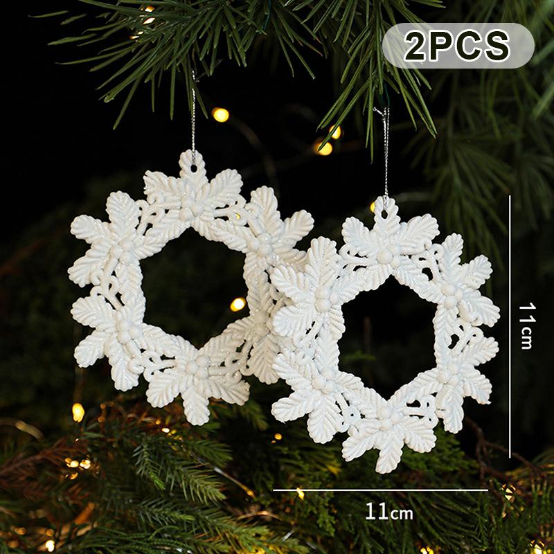 1-6 szt. Świąteczne Kreatywne Rękodzieło Choinka Dekoracja Domu Biały Plastik Różne Style Ozdoby Świąteczne