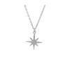 S925 Sterling Silver Eight-Pointed Star Necklace: Versatile, High-End Women's Fashion.