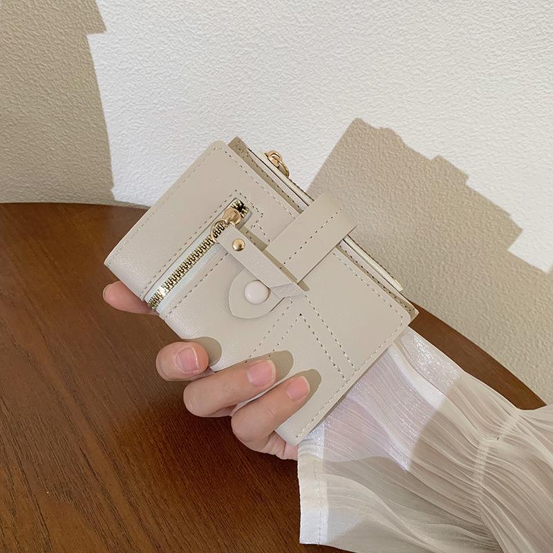 Women's wallet ins women's small wallet women's high-end short wallet multi-functional change bag