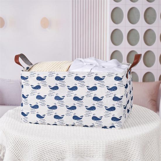Clothes Laundry Basket Storage Box with Reinforced Handle Large Capacity Toys Storage