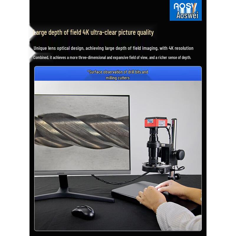 AOSVI 4K Video Industrial Inspection Microscope