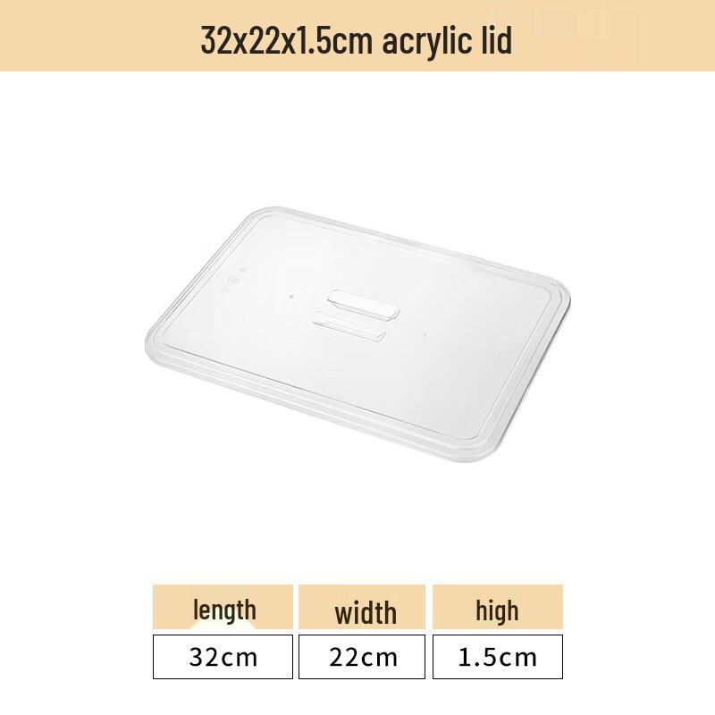 Wuhe Rectangular Acrylic Tray with PC Lid