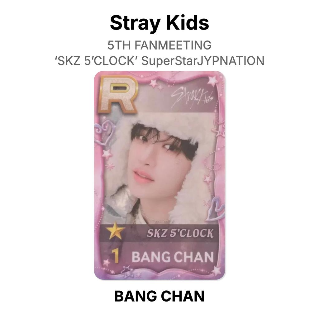 Stray Kids 5TH FANMEETING ‘SKZ 5’CLOCK’ SuperStarJYPNATION Official Photocard