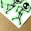 Luminous Skeleton Decals for Light Switches Halloween Switch PVC Sticker, Glow in The Dark Horror Theme Room Accessories Decal, Wall Sticker