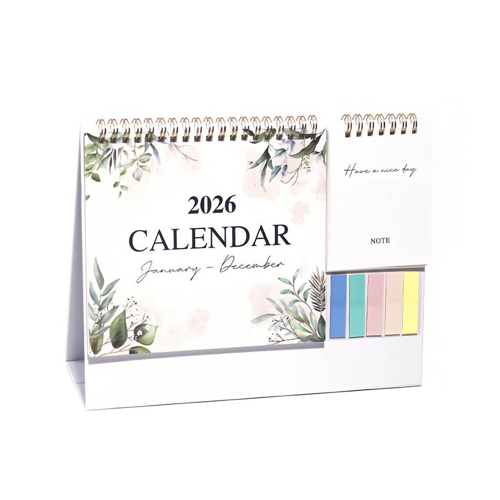 2026 Desktop Calendar: A Beautifully Designed Desktop Calendar With Sticky Notes; A Compact Decorative Calendar Suitable For Home Desktops.
