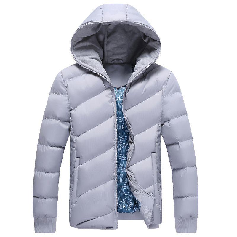 Men Fashion Winter Warm Padded Coat Thick Casual Outerwear Parka Top Jacket