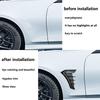 Gloss Black ABS Side Fender Vent Cover Trim For Tesla Model 3 Model Y 2017-2024 No Drilling Car Exterior Accessories