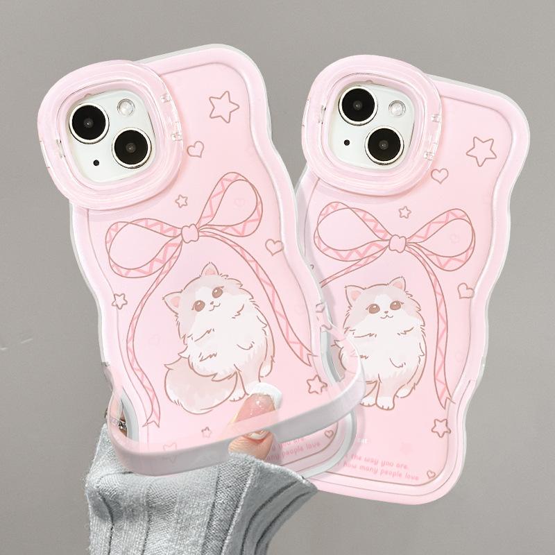 Bow cat is suitable for Apple 11 cute mobile phone case iphone11promax double bracket 11 new women's 11.