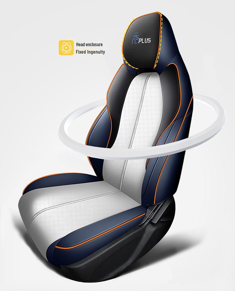 2024 BYD Yuan Plus Honor Model Cartoon Car Seat Cover, Full Surround, All-Season Cushion.