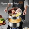 Chuidahuang 3-Tier Stainless Steel Steamer