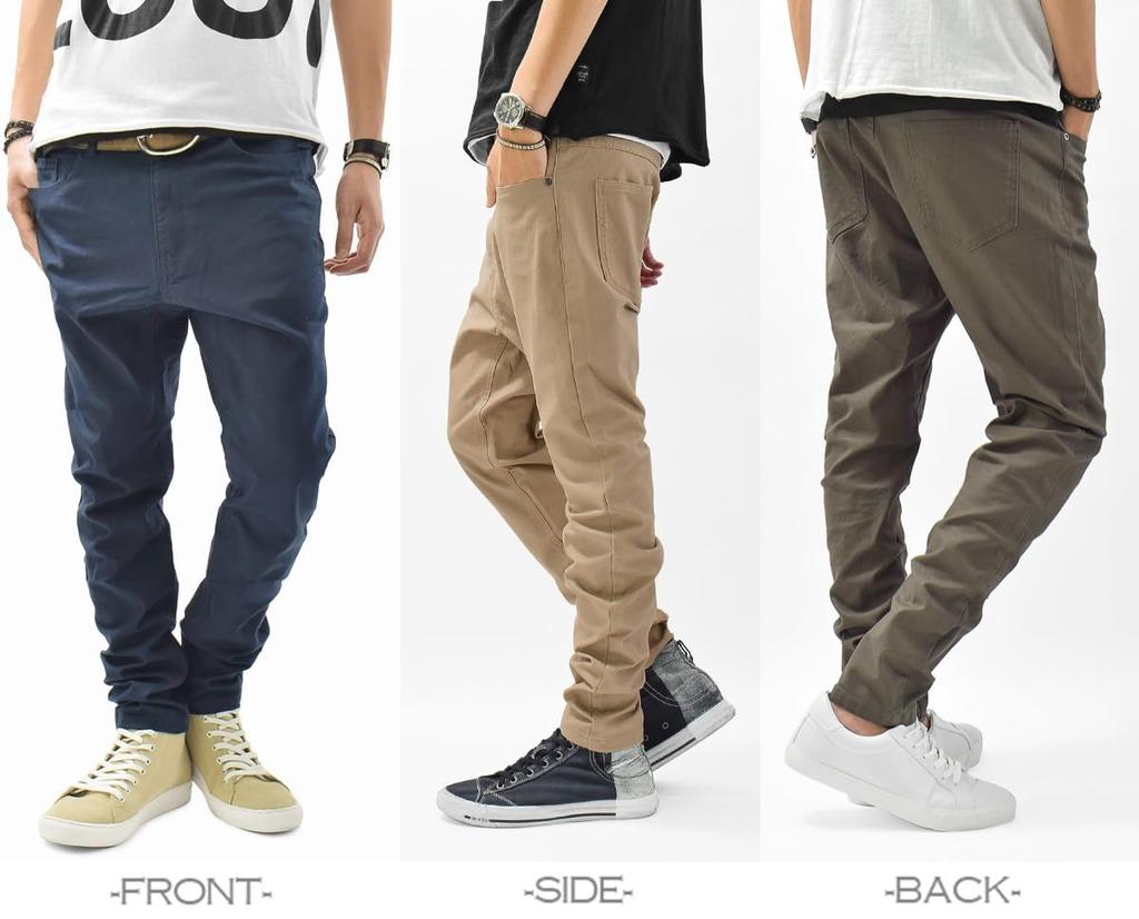 [Ash] Stretch Katsuragi Tapered Sarouel Pants (M, Beige)