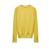 Fall and Winter New Women's Clothing Cuff Four Buttons Plain Stitch Basic round Neck Long Sleeves Knitwear Tops 8851170