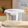 Ru Han Round Heat-Resistant Glass Food Container, 2000ml