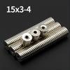 15x3-4mm Potente con fori Magnete al Neodimio N35 NdfeB Magnetico Permanente magneti Rotondi Super Forti Magneti da Frigorifero Fai da Te