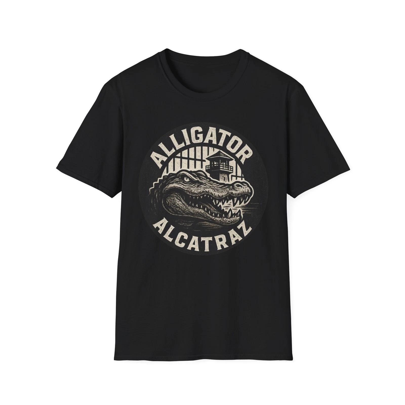 Alligator Alcatraz Graphic Tee, Unisex Softstyle T-Shirt, Florida Trump Tee XL