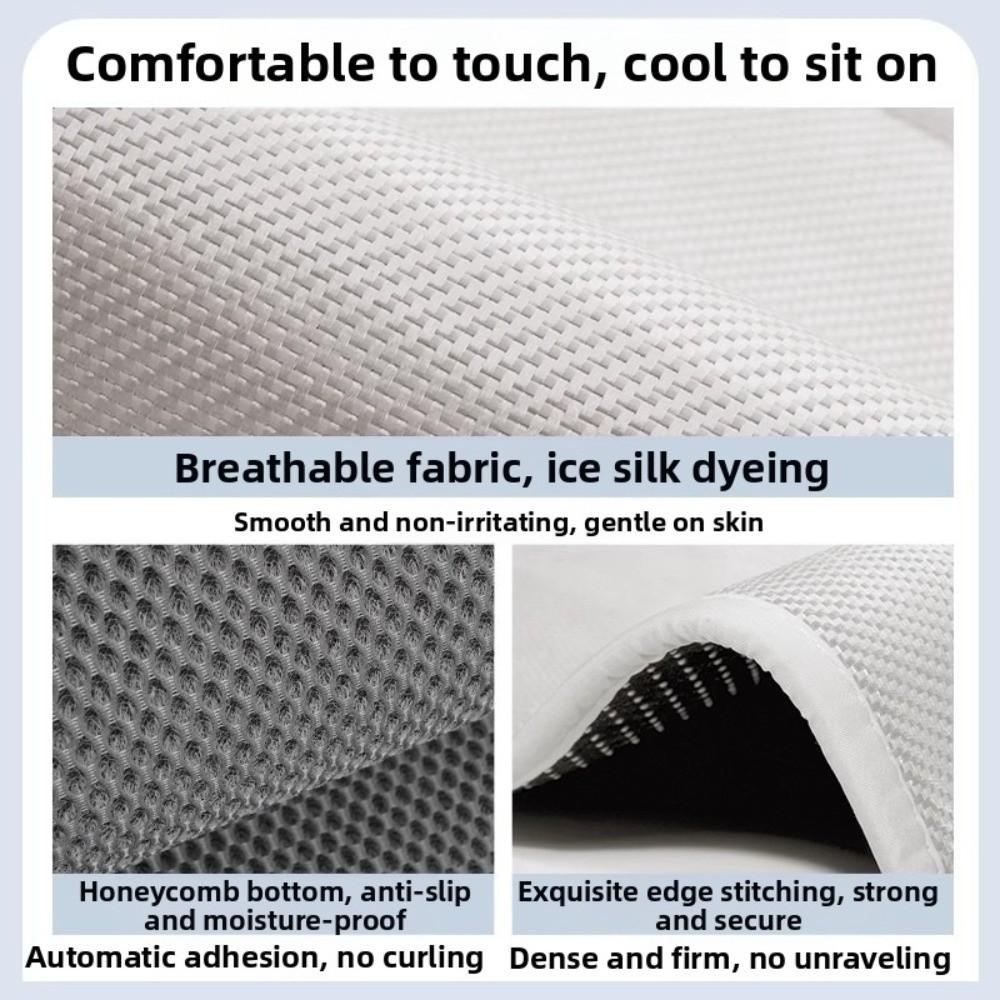 Polyester Ice Silk Seat Cushion Round Shape Dining Chair Cushion New Chair Sitting Pad  Summer Use