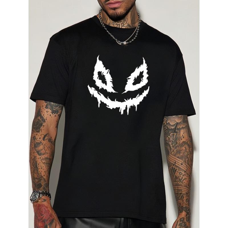 

Европейские размеры Мужская летняя футболка с коротким рукавом с принтом логотипа буквы M - Повседневная с круглым вырезом, непрозрачная, стандартного кроя, летний must-have S чёрный