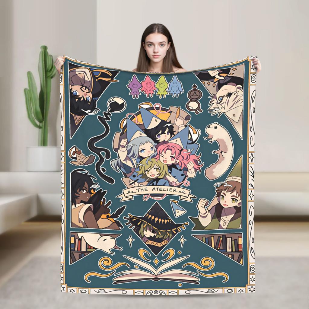 Witch Hat Atelier Blanket Decorative Flannel Bedding Throws For Couch Chair Warm Custom DIY Quality Bedspread Gift Idea