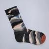 French Bonne Maison Retro Mid-Calf Socks in Maillard Color Scheme - Trendy Cotton Fashion Socks