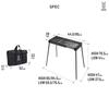 DOD Nobiru BBQ Grill Large Compact Storage 2WAY Family Camp 20kg Capacity Q4-223-BK