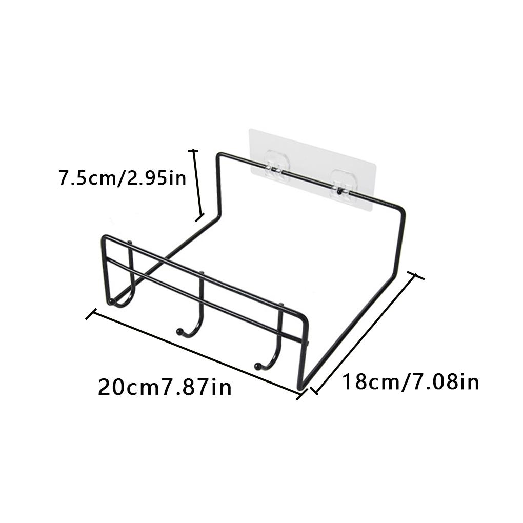 No Punching Face Basin Rack Wall Hanging Toilet Hook Shelf Multi-functional Bathroom Stand Folding Style