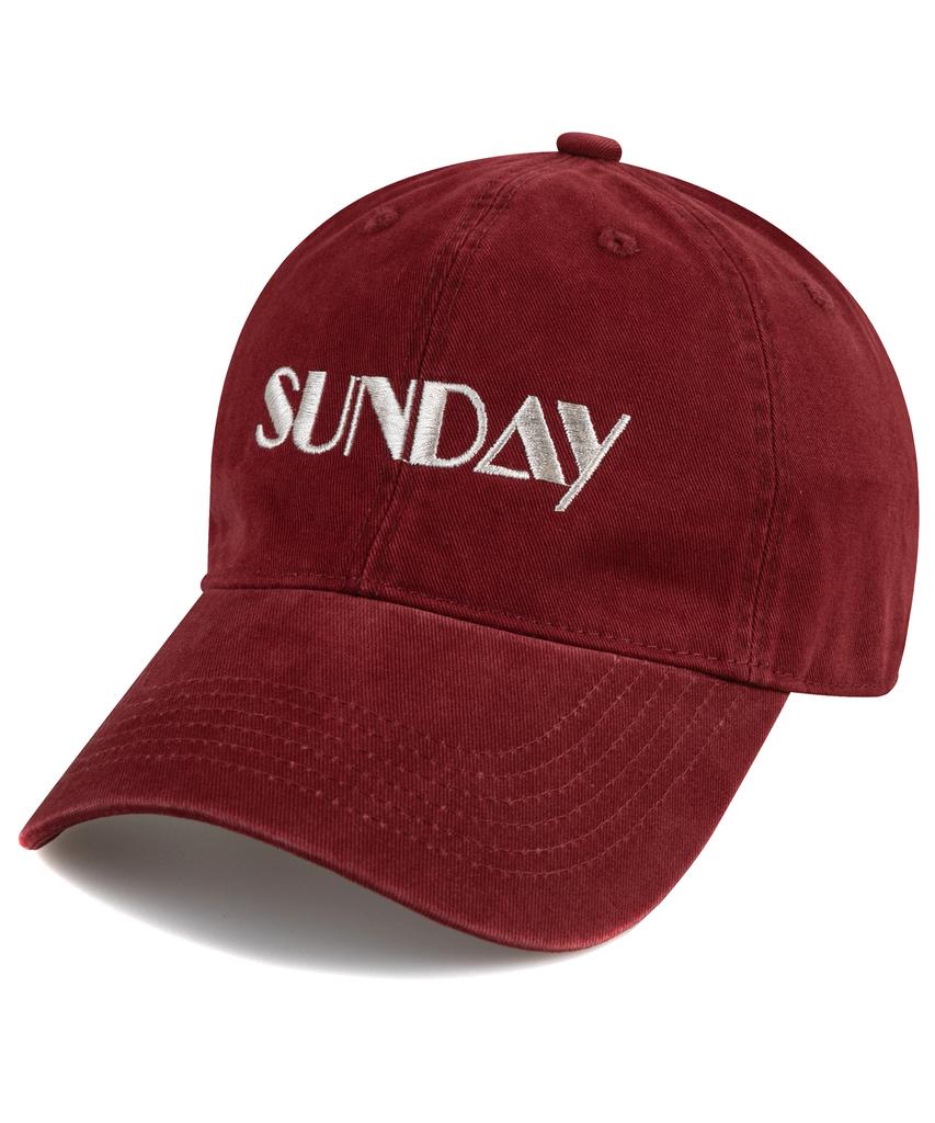 Wig Sunday Cation Ball Cap - Red Wine