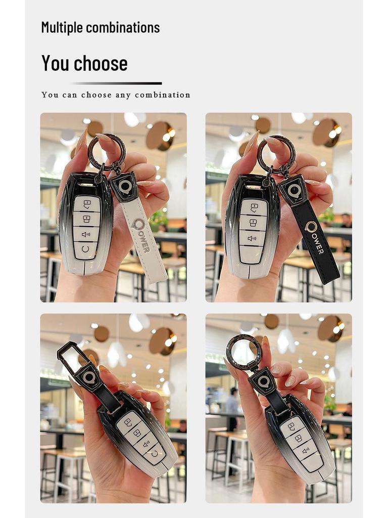 High-Grade Metal Key Case for 2020-2024 Great Wall Po Off-road Vehicles