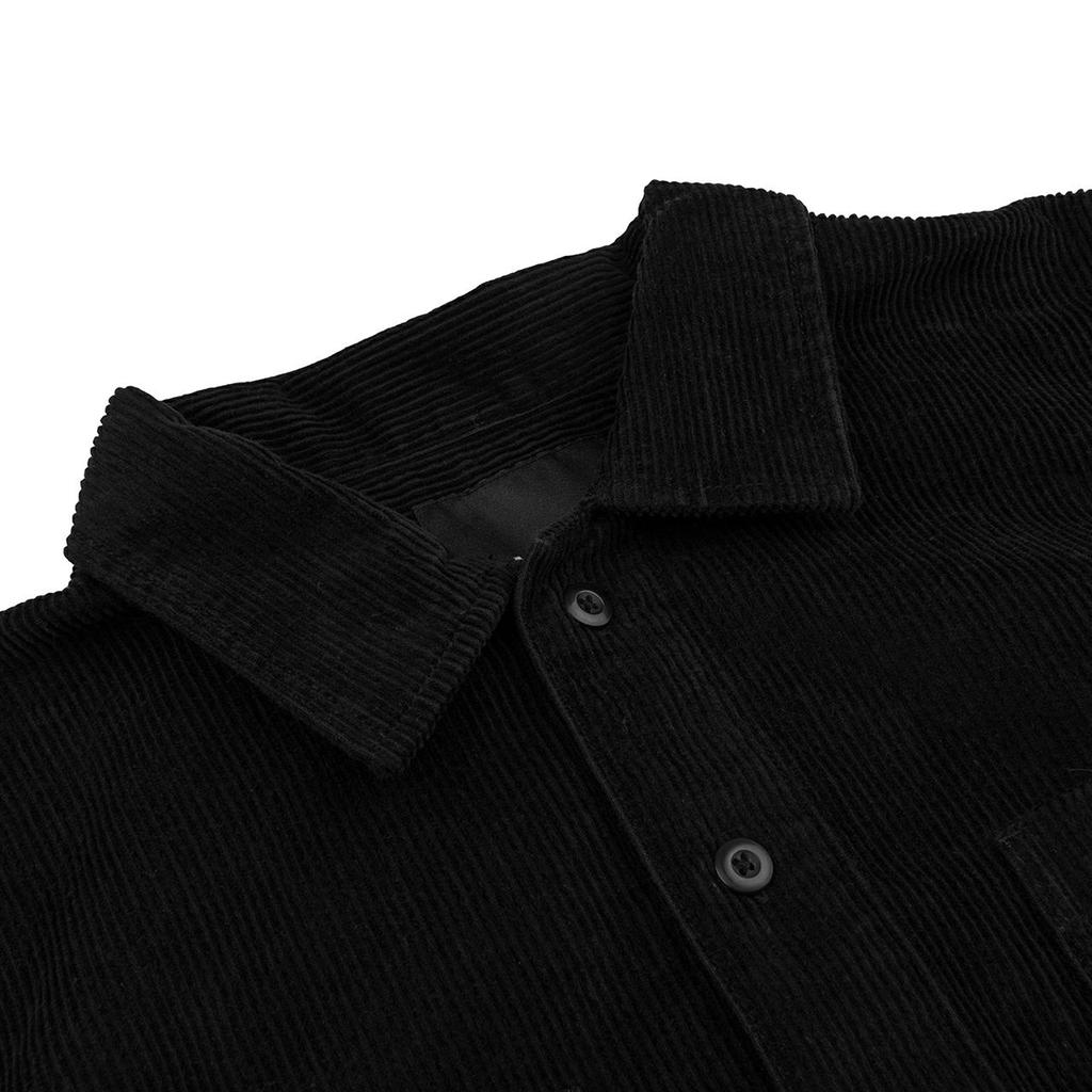Vans Color Chest Pocket Polo Casual Long Sleeve Shirt Men Shirts Black VN0A4RZFBLK