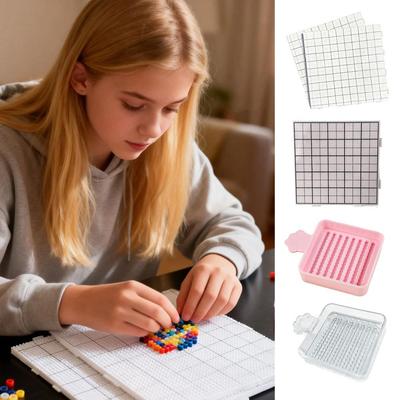 Handmade Perler Beads Baking Board Strikethrough Bean Board Gifts Perler Beads Template