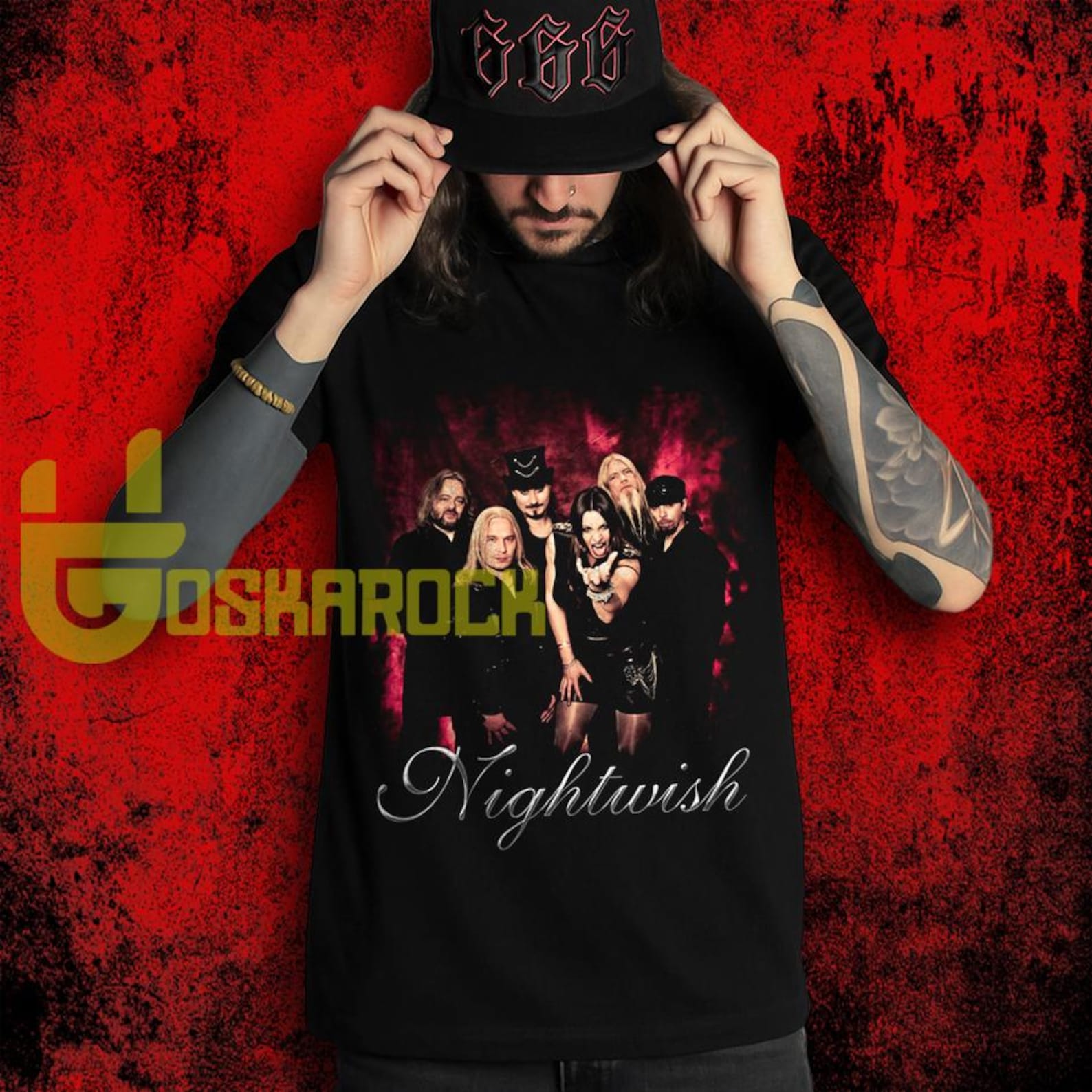 Nightwish Band T shirt, Retro 90s Symphonic Metal Merch Shirt, Music Unisex T shirt 4XL