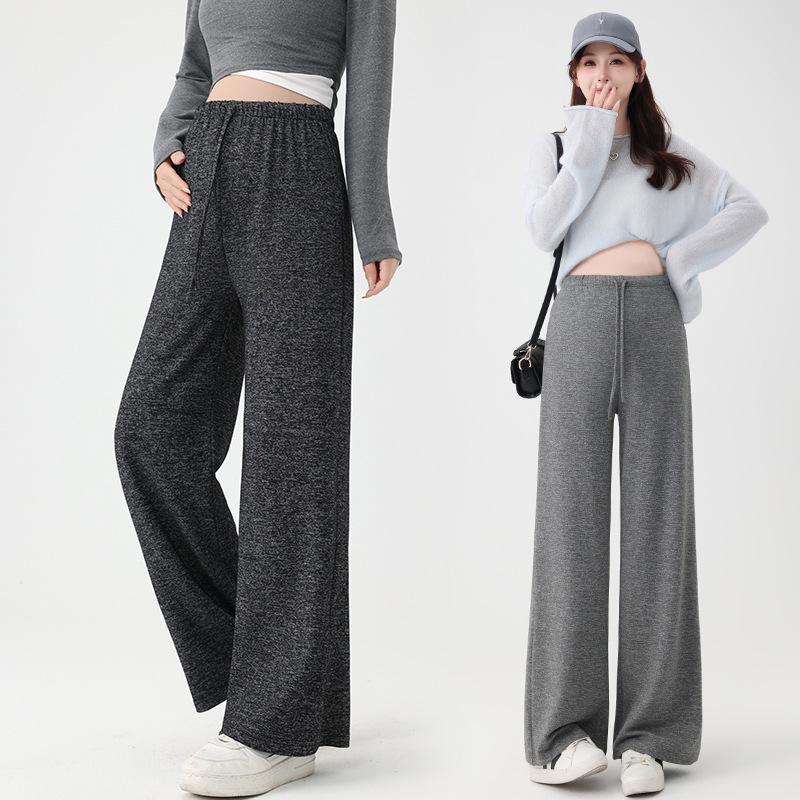 Spring 2025 Korean Maternity Wide-Leg Pants