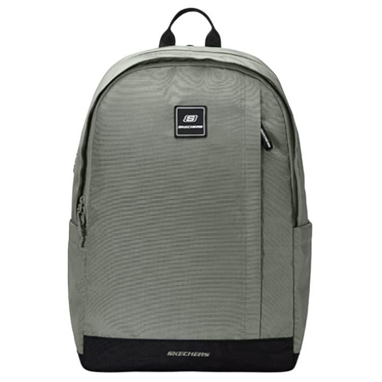 Skechers Logo Zipper Closure Fabric Backpack Unisex Backpacks Herbal-Beige L324U034-02BV Herbal Beige