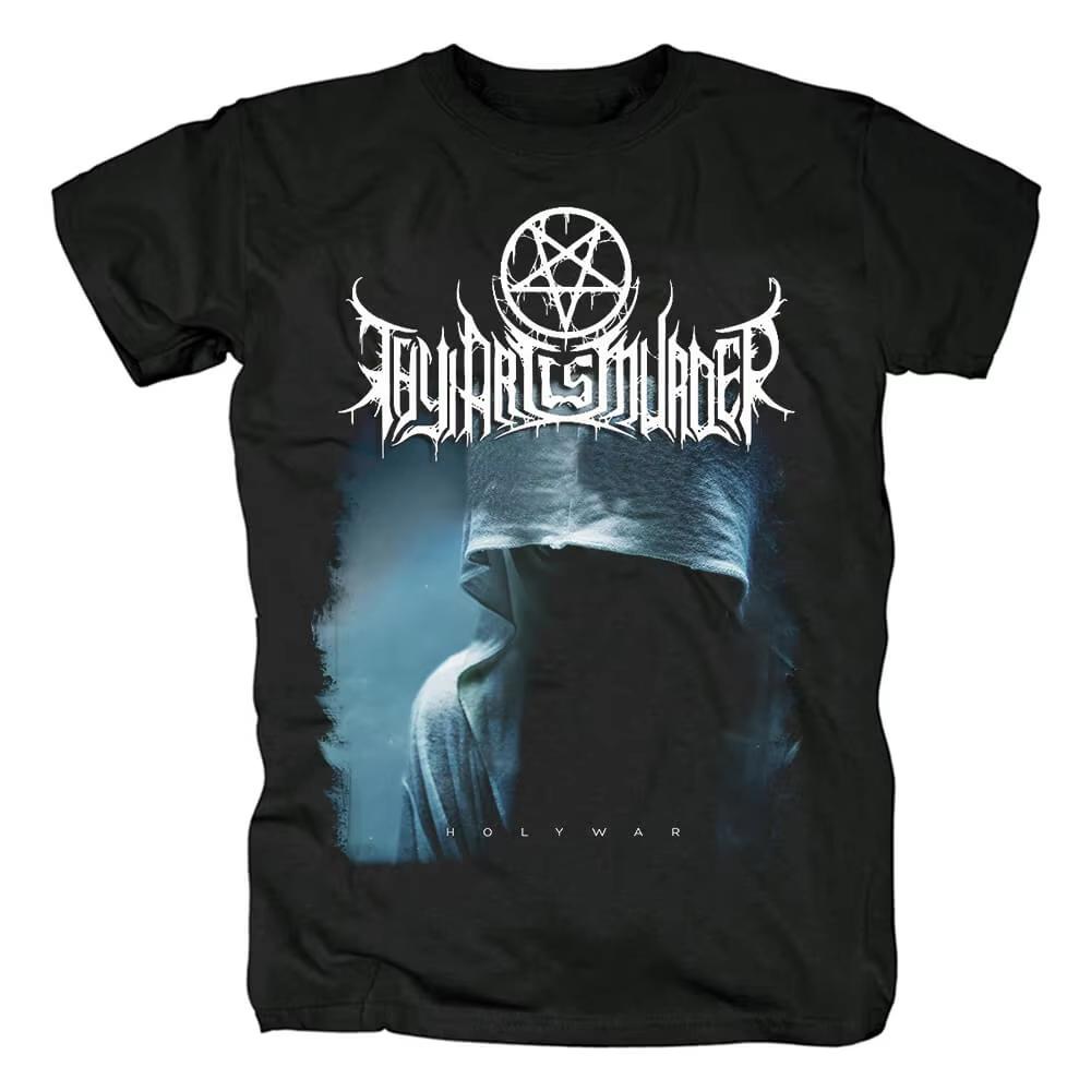 

Mens 2025 Short Sleeve TShirt Cotton Hip Hop Metal Print Streetwear Summer High Quality Fashion Top for Men L