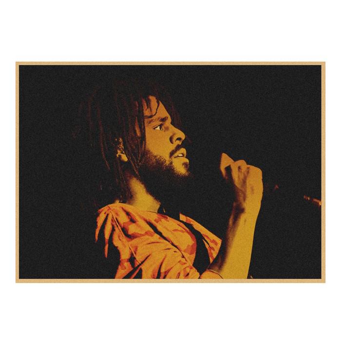 J. Cole & Lamar Rap Hip Hop Kraft Paper Wall Mural 491