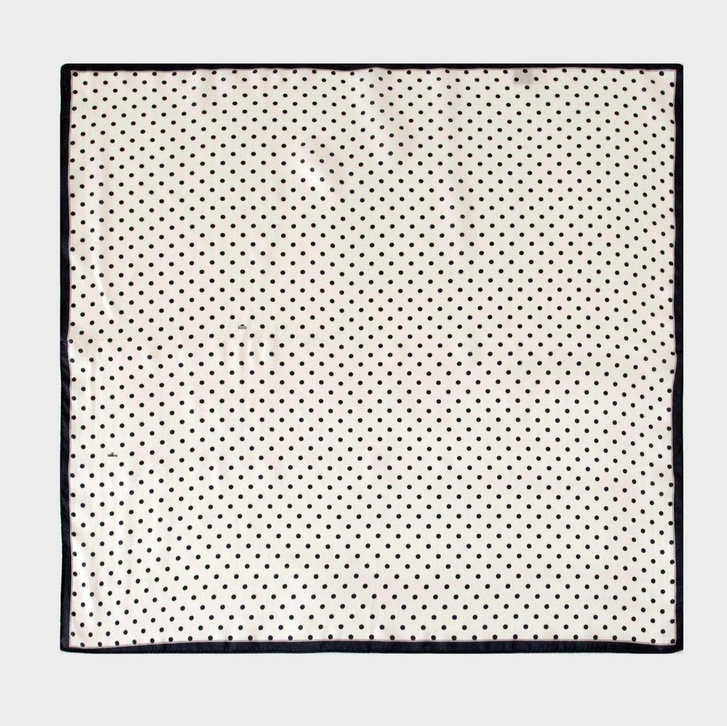 New Polka Dot Mulberry Silk Scarf for Women - Versatile Summer Gauze Neck Gaiter & Sun Protection