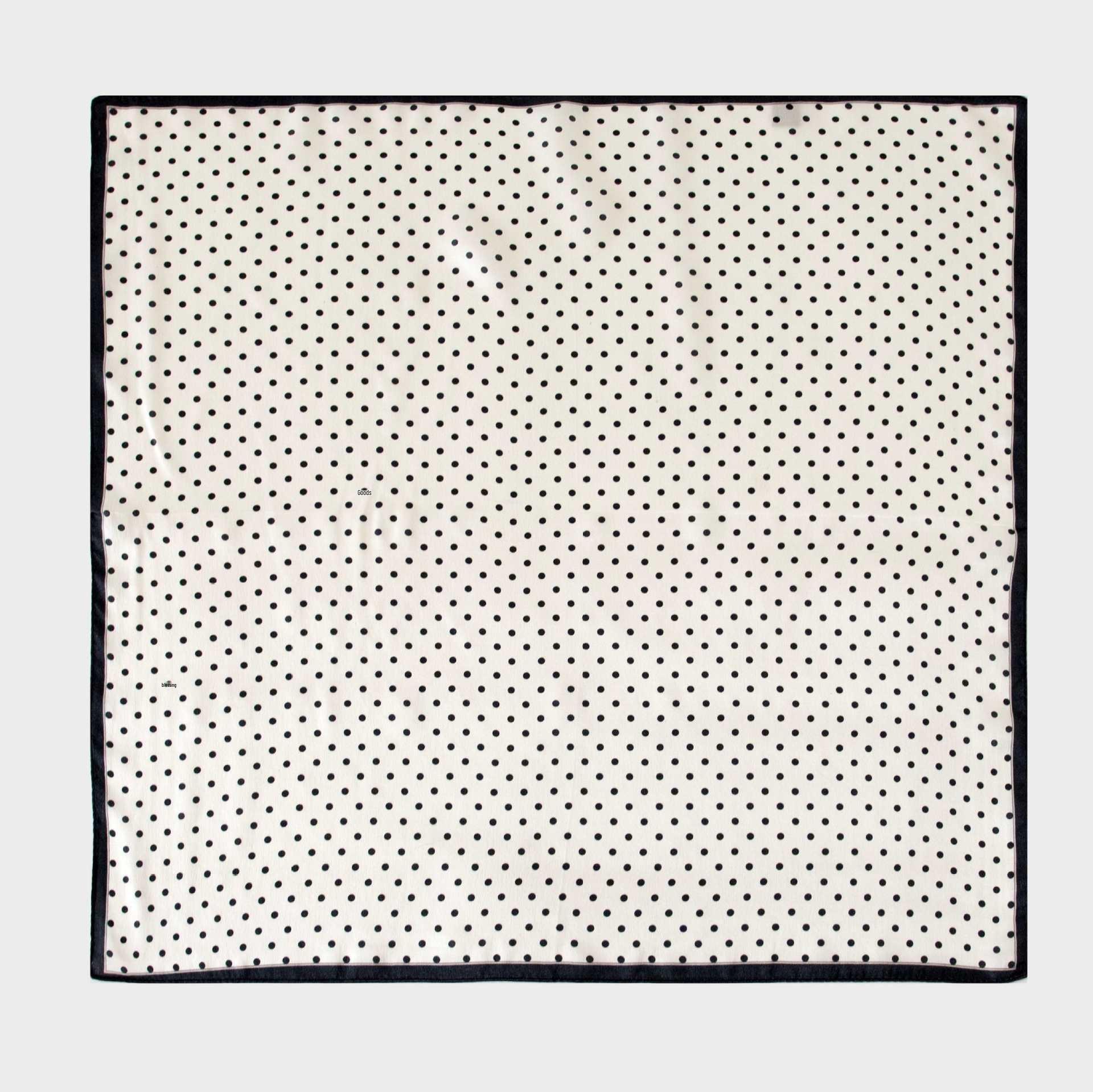 

New Polka Dot Mulberry Silk Scarf for Women - Versatile Summer Gauze Neck Gaiter & Sun Protection 53x53