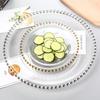 Diruien Beaded Glass Serving Plate