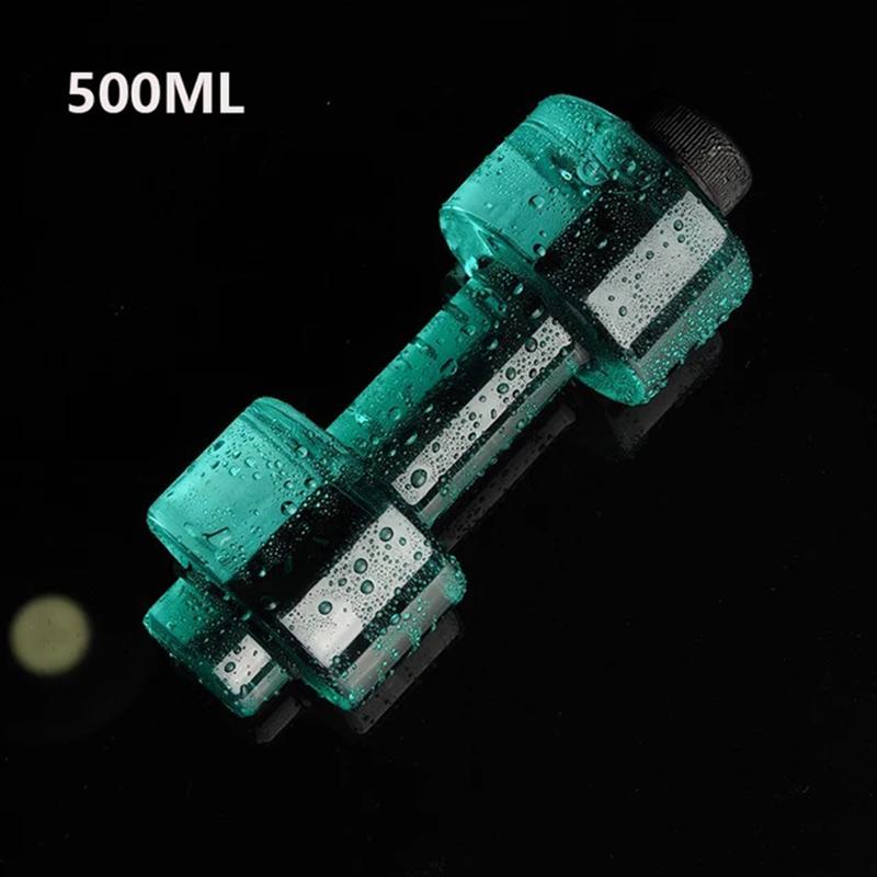 

500/1500/2600 мл ПЭТ Спортивная бутылка для воды Чайник в форме гантели Открытый Крытый фитнес-Велоспорт Бутылка для воды Аксессуары для напитков 500ml-1500ml-2200ml